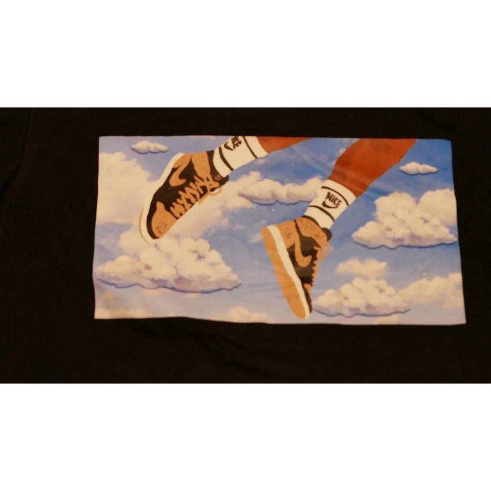 Nike Jordan Mens Rookie of the Year Air Jordan 1 Sky Graphic T-Shirt‎ Black Med